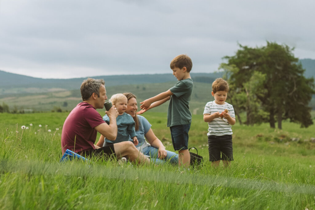 Natural outdoor family session near Banchory