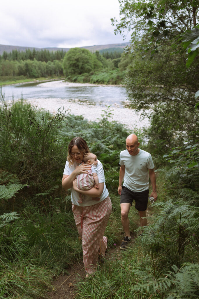 Outdoor newborn session Aberdeenshire
